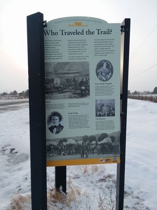 Who Traveled The Trail? Marker. Click for full size. Who Traveled The Trail? Marker image. Click for full size.