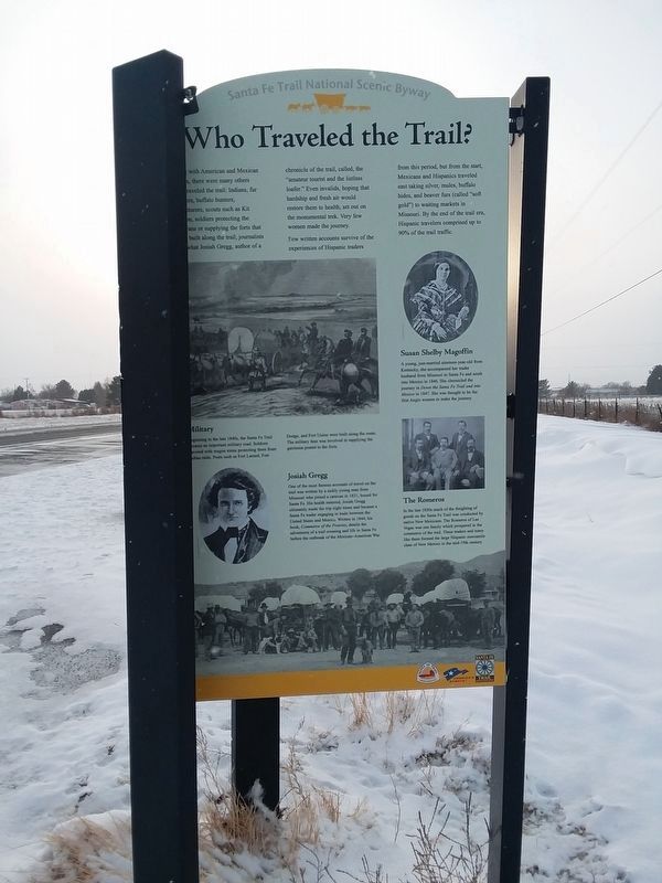 Who Traveled The Trail? Marker image. Click for full size.