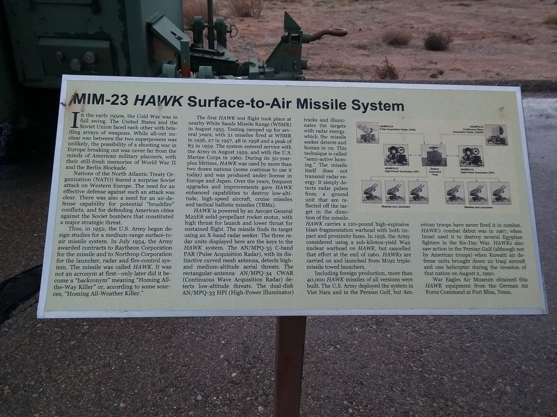MIM-23 Surface-to-Air Missile System Marker image. Click for full size.