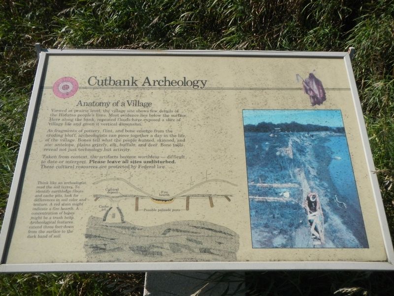 Cutbank Archeaology (sic) Marker image. Click for full size.