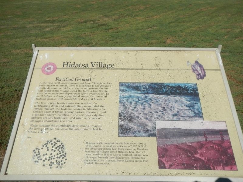 Hidatsa Village Marker image. Click for full size.