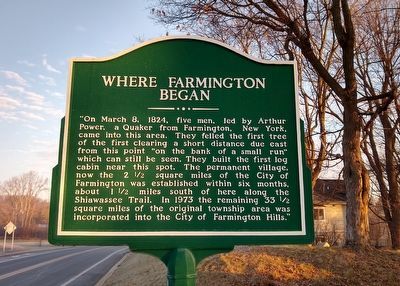 Where Farmington Began Marker image. Click for full size.