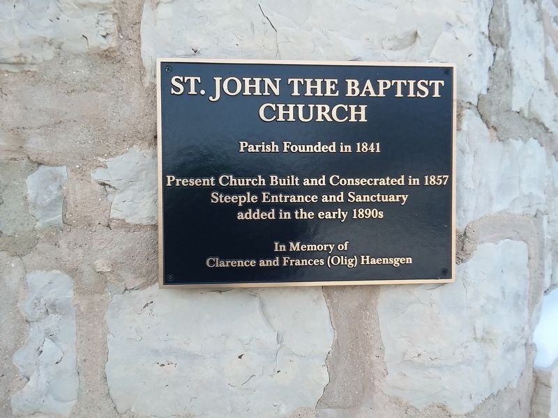 Saint John The Baptist Church Marker image. Click for full size.