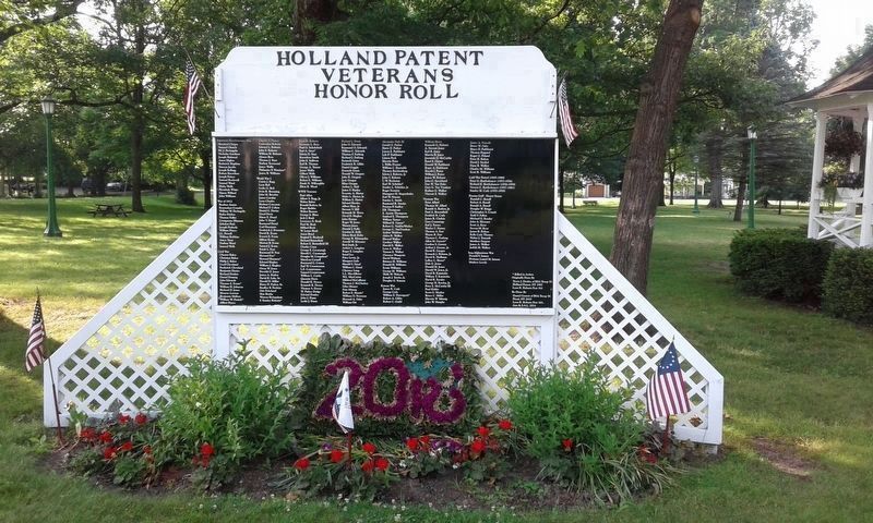 Holland Patent Honor Roll image. Click for full size.
