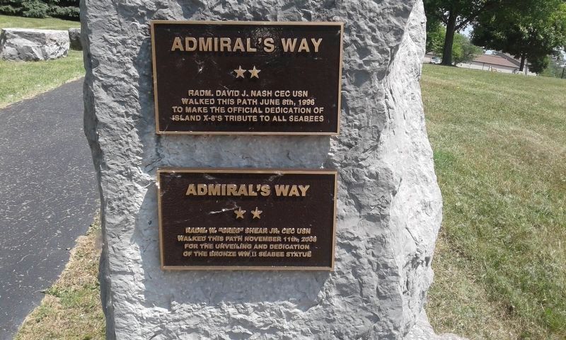 Walkway to the Seabees Memorial. Click for full size. Walkway to the Seabees Memorial image. Click for full size.