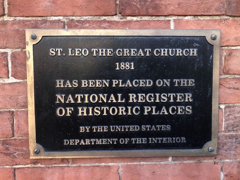 St. Leo The Great Church Marker image. Click for full size.