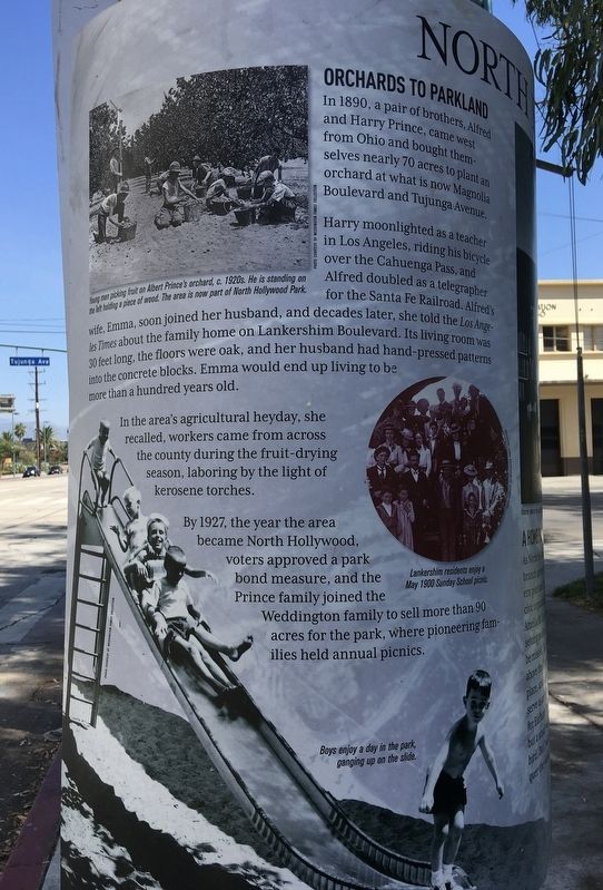 North Hollywood Park Marker image. Click for full size.