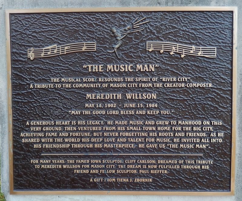 "The Music Man" Marker image. Click for full size.