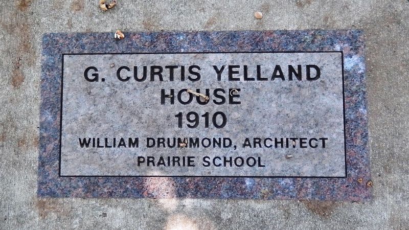 G. Curtis Yelland House Marker image. Click for full size.