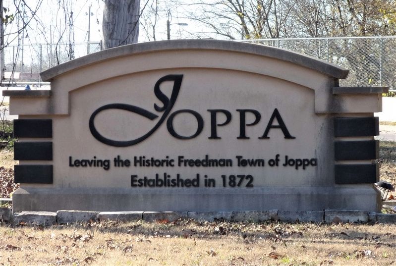 Joppa Freedman Town sign image. Click for full size.