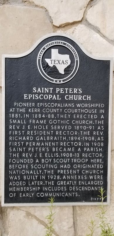 Saint Peter's Episcopal Church Marker image. Click for full size.