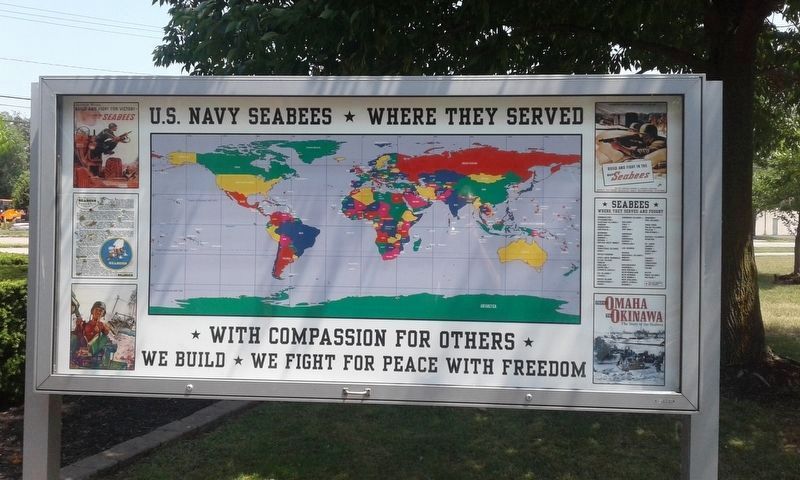 U.S. Navy Seabees - Where They Served Marker image. Click for full size.