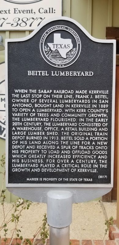 Beitel Lumberyard Marker image. Click for full size.