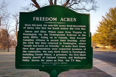 Freedom Acres Marker image. Click for full size.
