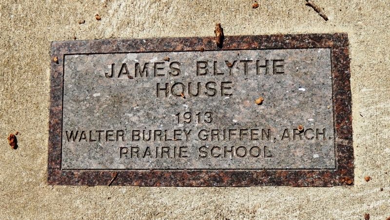 James Blythe House Marker image. Click for full size.