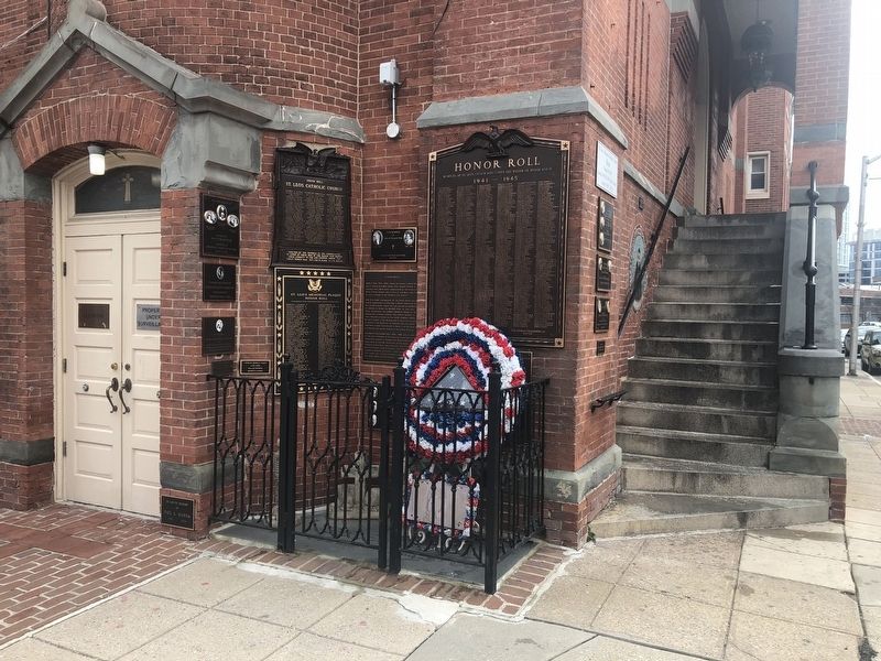 St. Leo's Veterans Memorial Display image. Click for full size.