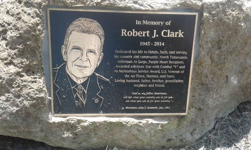 In Memory of Robert J. Clark Marker. Click for full size. In Memory of Robert J. Clark Marker image. Click for full size.