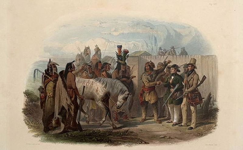 Fort Clark (circa 1830-1860) Marker image. Click for full size.
