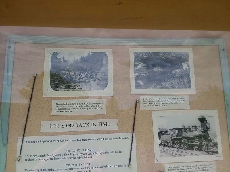 The Syracuse & Chenango Valley Railroad Marker image. Click for full size.