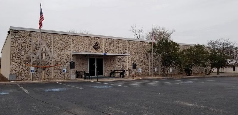 Kerrville Lodge No. 697, A.F. & A.M. Marker. Click for full size. Kerrville Lodge No. 697, A.F. & A.M. Marker image. Click for full size.