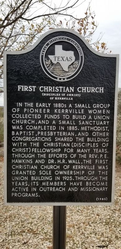 First Christian Church Marker image. Click for full size.