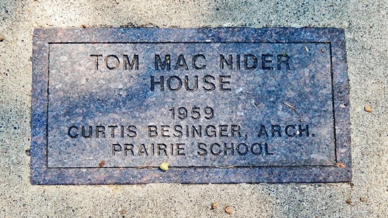 Tom Mac Nider House Marker image. Click for full size.