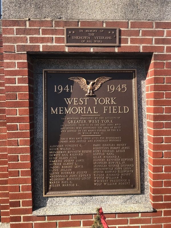 West York Memorial Field Marker image. Click for full size.