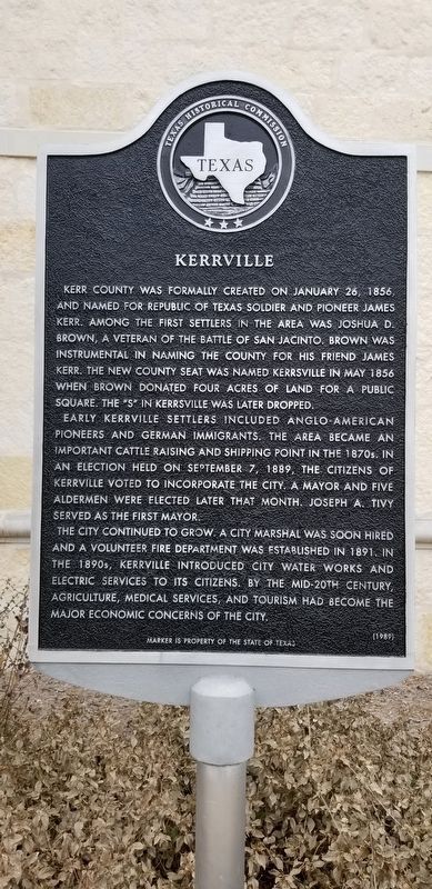 Kerrville Marker image. Click for full size.