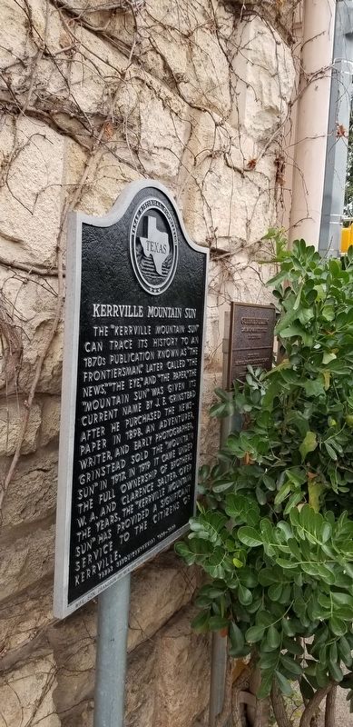 Kerrville Mountain Sun Marker. Click for full size. Kerrville Mountain Sun Marker image. Click for full size.