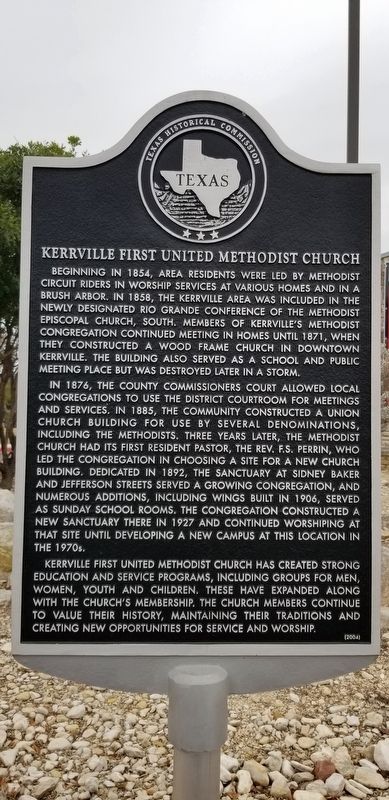 Kerrville First United Methodist Church Marker. Click for full size. Kerrville First United Methodist Church Marker image. Click for full size.