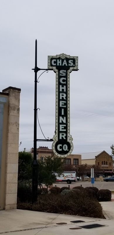The Schreiner Building's old sign. image. Click for full size.