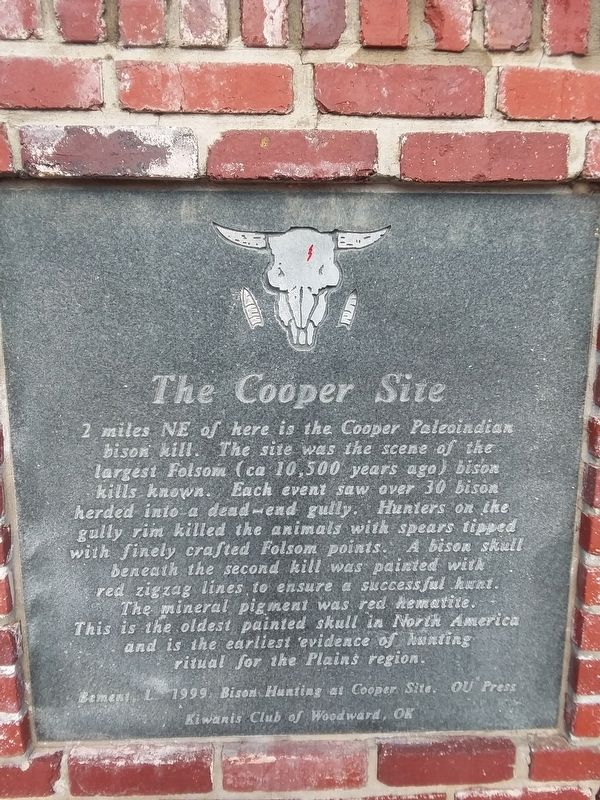 The Cooper Site Marker image. Click for full size.
