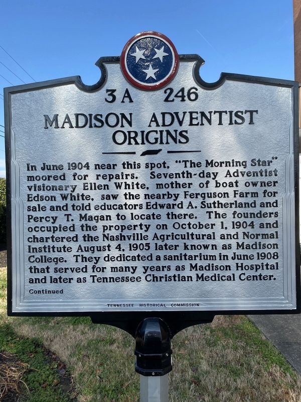 Madison Adventist Origins Marker image. Click for full size.