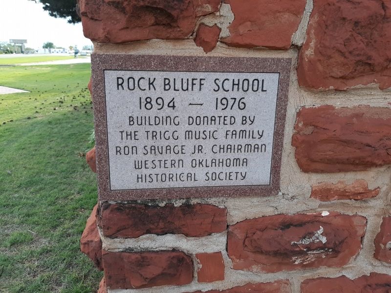 Rock Bluff School Marker. Click for full size. Rock Bluff School Marker image. Click for full size.