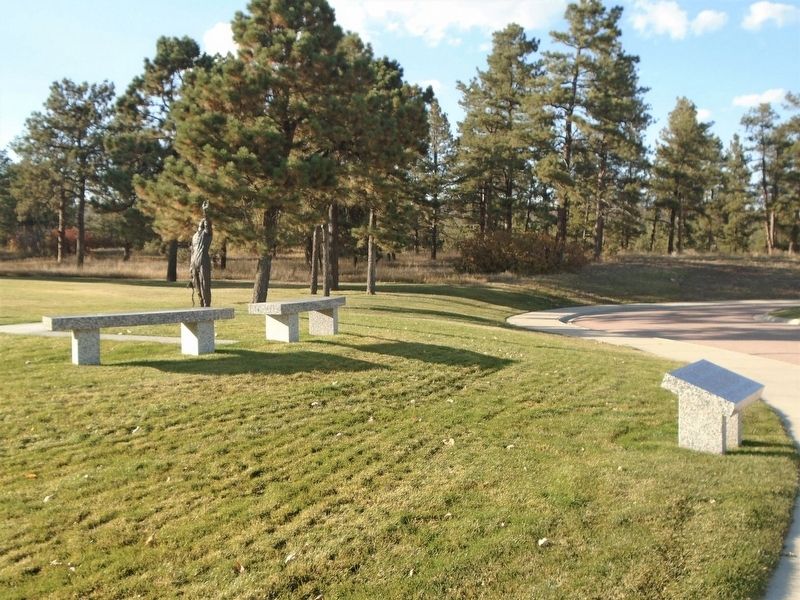 <i>Airman</i> Scuplture and Marker. Click for full size. <i>Airman</i> Scuplture and Marker image. Click for full size.