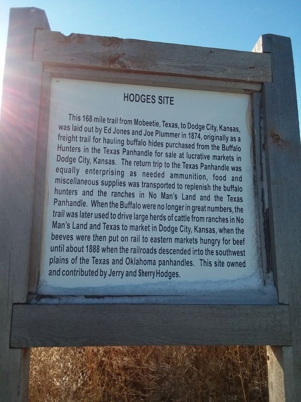 Hodges Site Marker. Click for full size. Hodges Site Marker image. Click for full size.