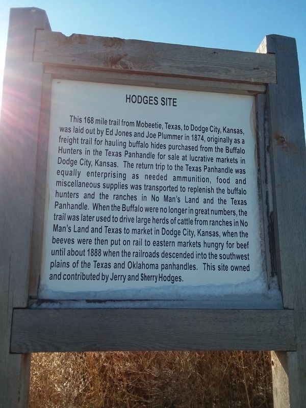 Hodges Site Marker image. Click for full size.
