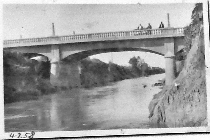 Marker detail: Boyer River Bridge image. Click for full size.