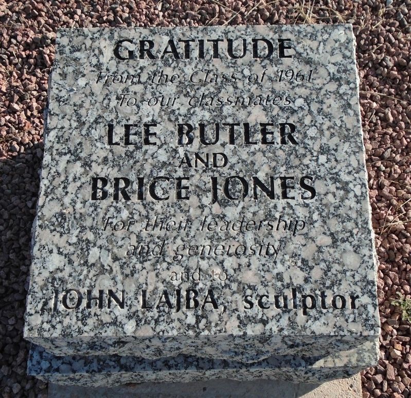 <i>Winged Refuge</i> and <i>Airman</i> Gratitude Marker. Click for full size. <i>Winged Refuge</i> and <i>Airman</i> Gratitude Marker image. Click for full size.
