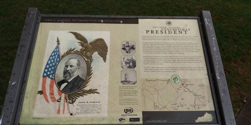 Educator, Soldier, Congressman, President Marker image. Click for full size.