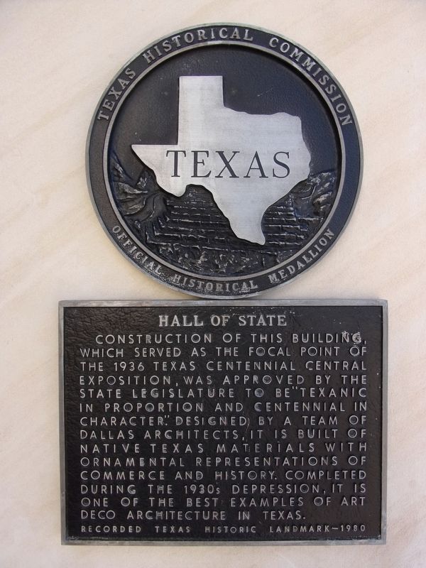 Hall of State Marker image. Click for full size.