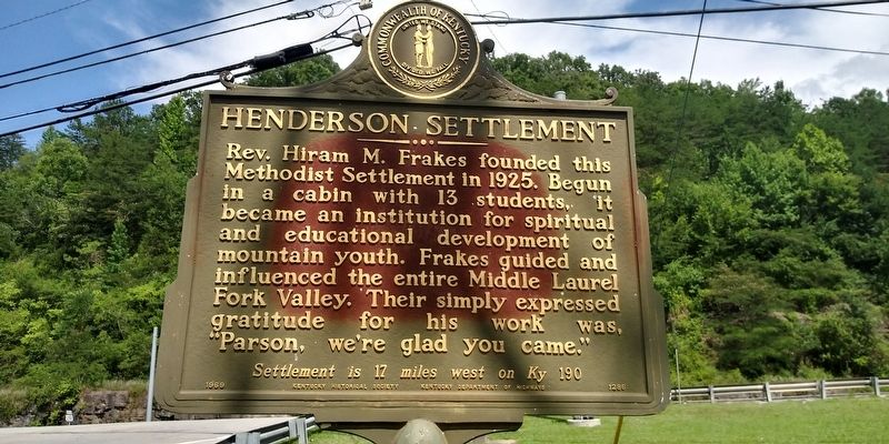 Henderson Settlement Marker. Click for full size. Henderson Settlement Marker image. Click for full size.