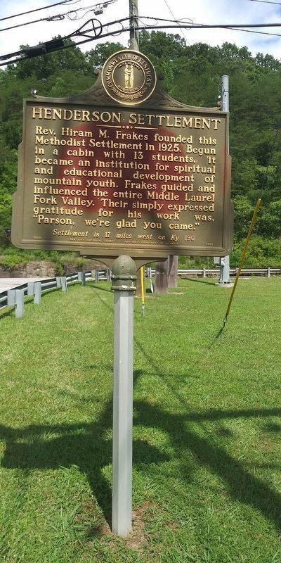Henderson Settlement Marker. Click for full size. Henderson Settlement Marker image. Click for full size.