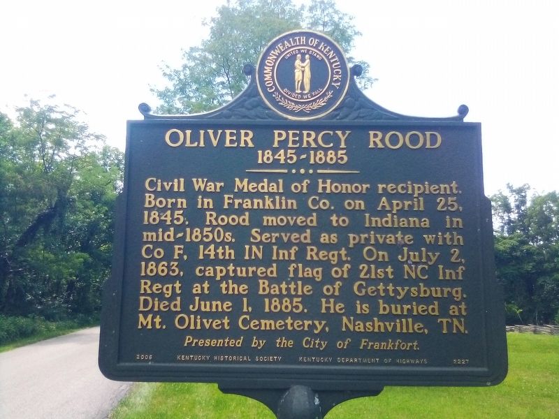 Oliver Percy Rood 1845-1886 Marker. Click for full size. Oliver Percy Rood 1845-1886 Marker image. Click for full size.