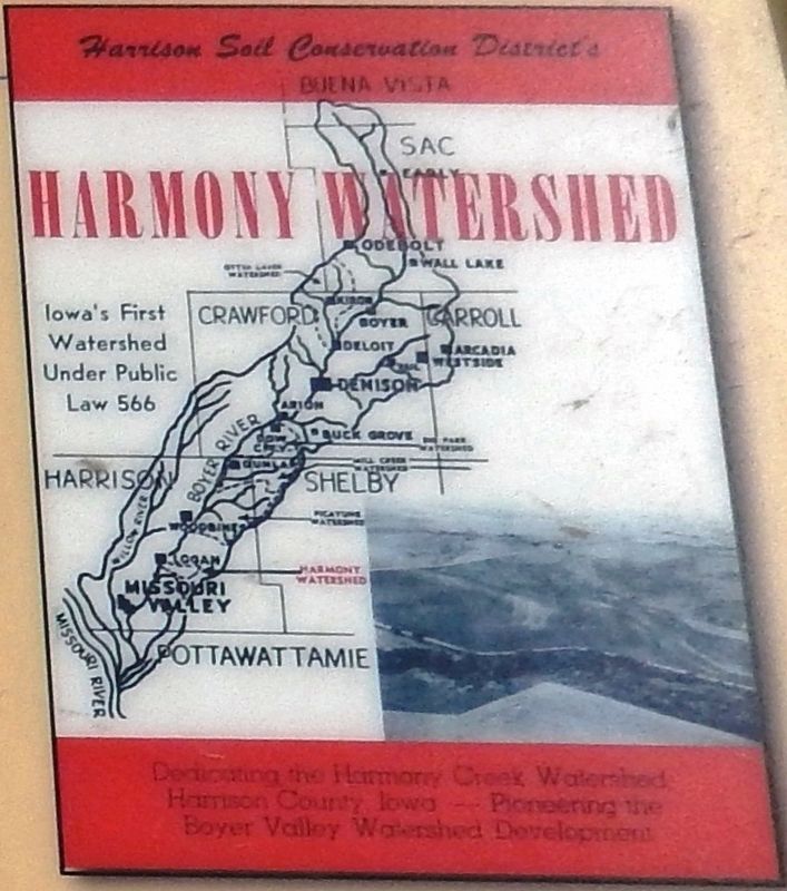 Marker detail: Harmony Watershed. Click for full size. Marker detail: Harmony Watershed image. Click for full size.