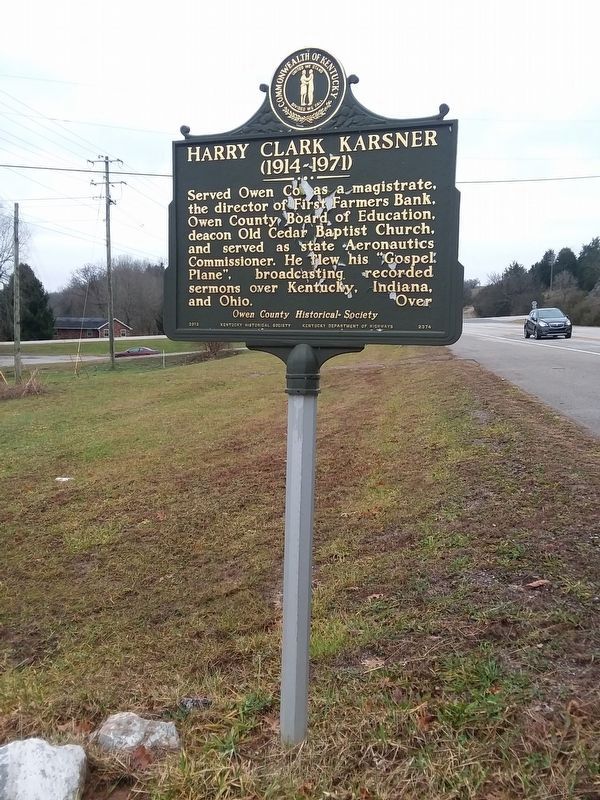 Harry Clark Karsner (1914-1971) side of the marker image. Click for full size.
