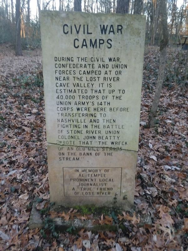 Civil War Camps Marker image. Click for full size.
