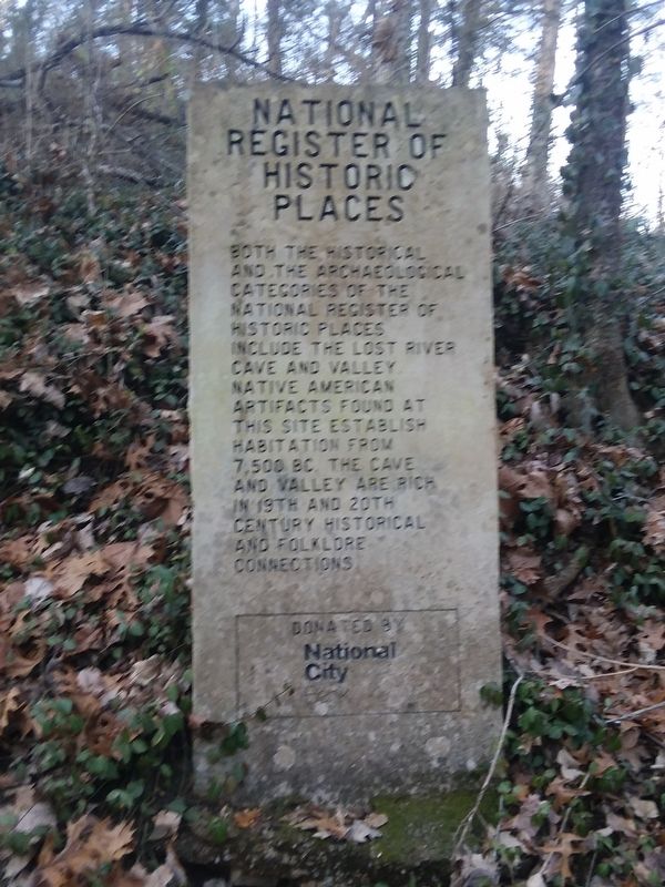 Lost River Cave & Valley Marker. Click for full size. Lost River Cave & Valley Marker image. Click for full size.