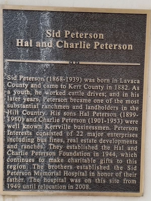 Sid Peterson Marker image. Click for full size.