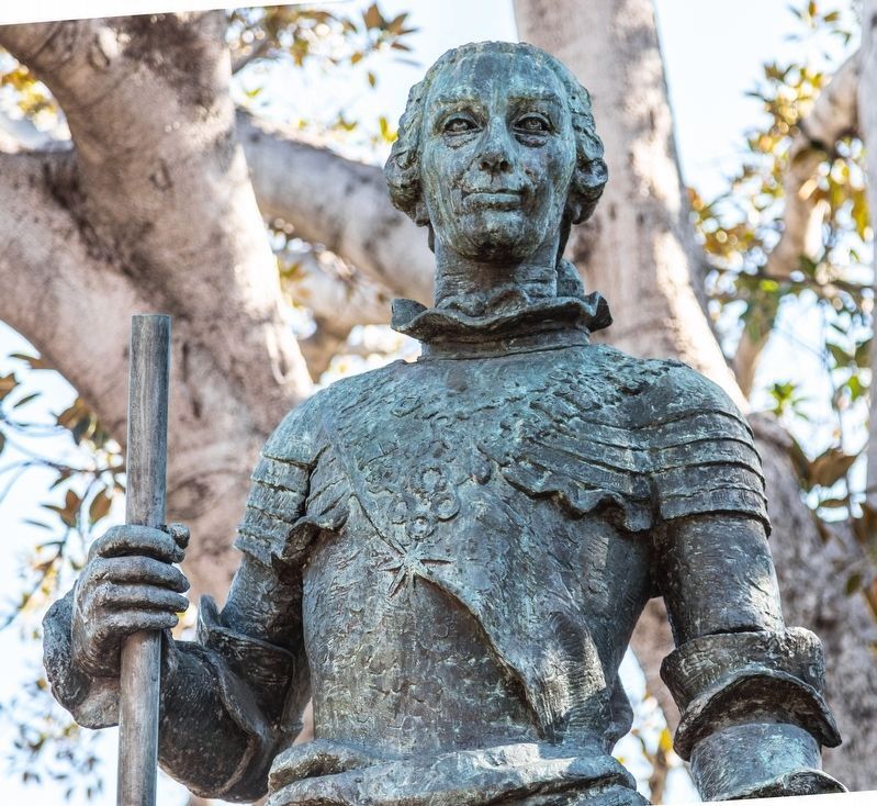 Carlos III Statue Detail image. Click for full size.